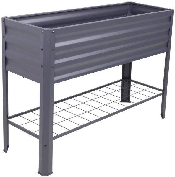 Garden Pleasure Hochbeet LILLIA Metall anthrazit rechteckig 41,0 x 114,0 x 79,5 cm, 1 St.