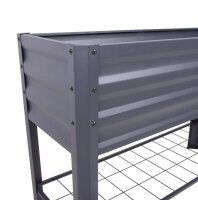 Garden Pleasure Hochbeet LILLIA Metall anthrazit rechteckig 41,0 x 114,0 x 79,5 cm, 1 St.