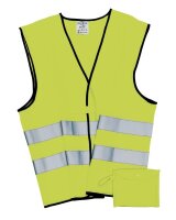 unisex Warnweste neongelb Einheitsgröße
