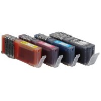 KMP C107PIXV  schwarz, cyan, magenta, gelb Druckerpatronen kompatibel zu Canon P