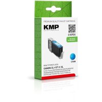 KMP C107CX  cyan Druckerpatrone kompatibel zu Canon...