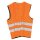 unisex Warnweste neonorange Einheitsgröße