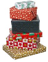 JUNG SCHÖNER VERPACKEN Geschenkpapier Aspen Hirsche mehrfarbig, 20,0 m