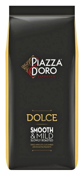 PIAZZA DORO DOLCE Espressobohnen, Arabicabohnen kräftig, 1,0 kg