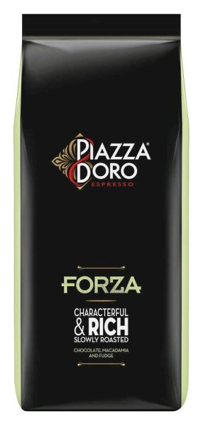 PIAZZA DORO FORZA Espressobohnen, Arabicabohnen kräftig, 1,0 kg