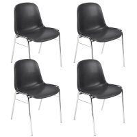 Nowy Styl Schalenstühle Beta SCHWARZ K02 schwarz...