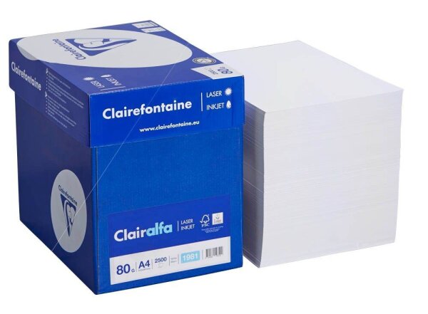 Clairefontaine Kopierpapier Laser2800 DIN A4 80 g/qm 2.500 Blatt Maxi-Box