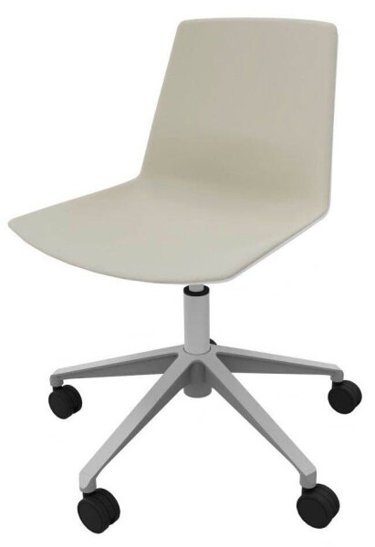 Quadrifoglio Besucherstuhl Clue OCLUEA01 BA B01/009 beige, weiß Stoff, 1 St.