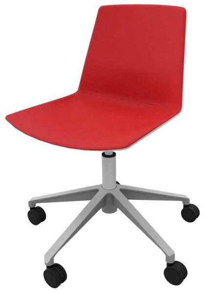Quadrifoglio Besucherstuhl Clue OCLUEA01 GR B01/018 rot, grau Stoff, 1 St.