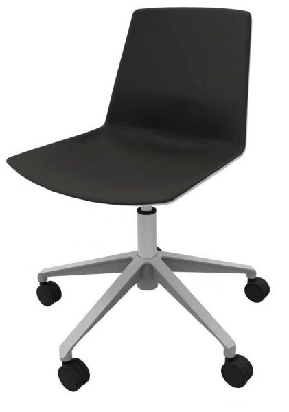 Quadrifoglio Besucherstuhl Clue OCLUEA01 GR B03/138 schwarz, grau Kunstleder, 1 St.