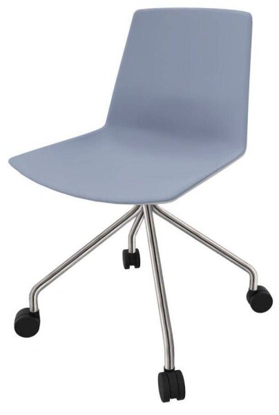 Quadrifoglio Besucherstuhl Clue blau, grau Stoff, 1 St.