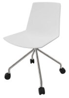 Quadrifoglio Besucherstuhl Clue weiß, grau...