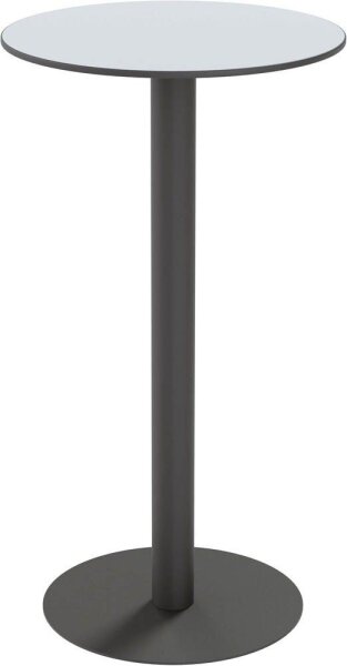 meet powered by PAPERFLOW CROSS Stehtisch rund HPL-Platte grau 60,0 x 60,0 x 110,0 cm, 1 St.