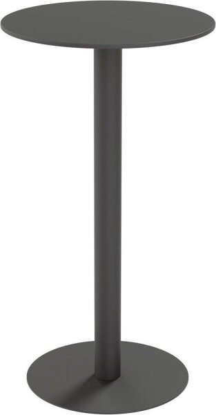 meet powered by PAPERFLOW CROSS Stehtisch rund HPL-Platte schwarz 60,0 x 60,0 x 110,0 cm, 1 St.