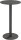 meet powered by PAPERFLOW CROSS Stehtisch rund HPL-Platte schwarz 60,0 x 60,0 x 110,0 cm, 1 St.
