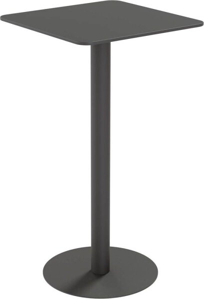 meet powered by PAPERFLOW CROSS Stehtisch quadratisch HPL-Platte schwarz 60,0 x 60,0 x 110,0 cm, 1 St.