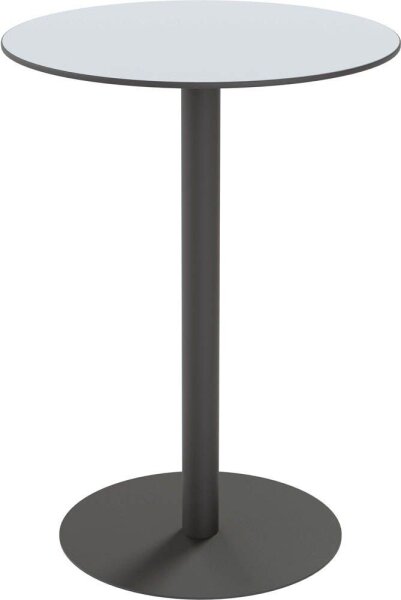 meet powered by PAPERFLOW CROSS Stehtisch rund HPL-Platte grau 80,0 x 80,0 x 110,0 cm, 1 St.