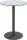 meet powered by PAPERFLOW CROSS Stehtisch rund HPL-Platte grau 80,0 x 80,0 x 110,0 cm, 1 St.