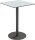 meet powered by PAPERFLOW CROSS Stehtisch quadratisch HPL-Platte grau 80,0 x 80,0 x 110,0 cm, 1 St.