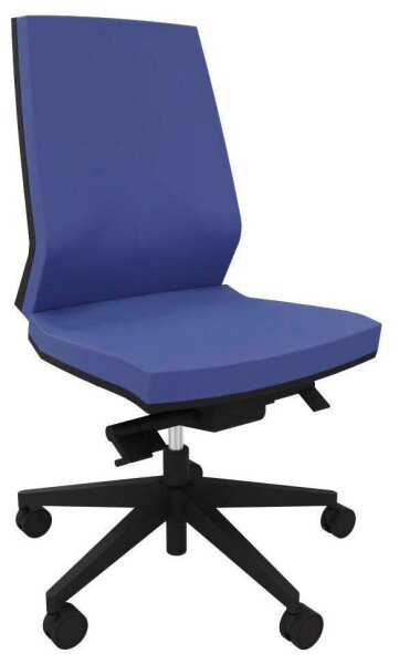 Quadrifoglio Bürostuhl Omnia Stoff blau, Gestell schwarz