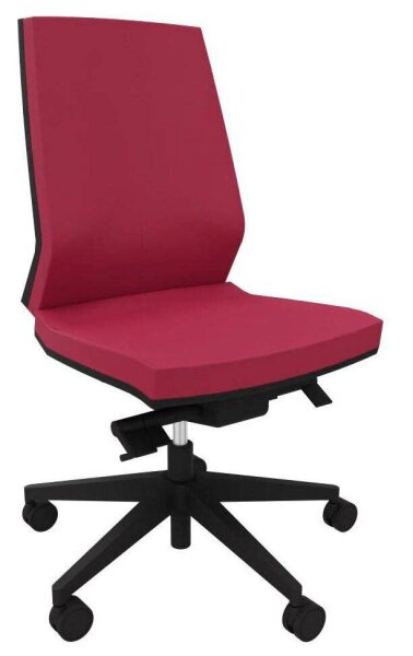 Quadrifoglio Bürostuhl Omnia Stoff rot, Gestell schwarz