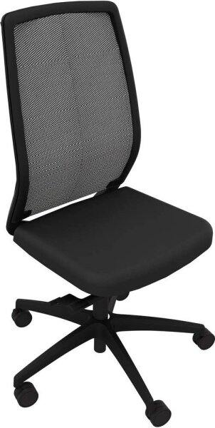 Quadrifoglio Bürostuhl Orion Stoff schwarz, Gestell schwarz