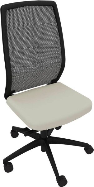Quadrifoglio Bürostuhl Orion Stoff beige, Gestell schwarz