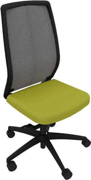 Quadrifoglio Bürostuhl Orion Stoff grün, Gestell schwarz