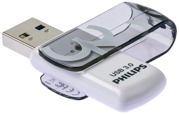 PHILIPS USB-Stick Vivid 3.0 grau, weiß 32 GB, 1 St.