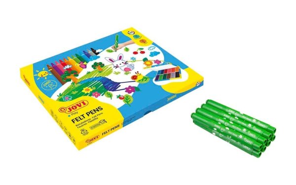 JOVI Jumbo Filzstifte farbsortiert, 96 St.