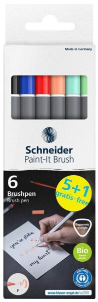 Schneider Paint-It 070 Filzstifte farbsortiert, 6 St.