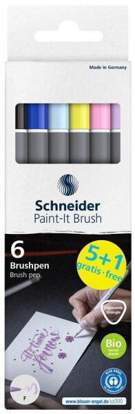 Schneider Paint-It 070 Filzstifte farbsortiert, 6 St.