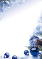 SIGEL Weihnachtsbriefpapier Blue Harmony Motiv DIN A4 90...
