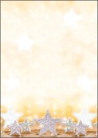 SIGEL Weihnachtsbriefpapier Glitter Star Motiv DIN A4 90...