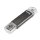 hama USB-Stick Laeta Twin grau 64 GB