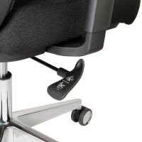Mayer Bürostuhl, 3280 Stoff schwarz, Gestell alu