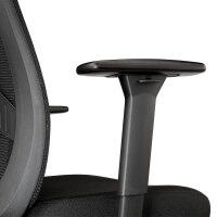 Mayer Bürostuhl, 3280 Stoff schwarz, Gestell alu