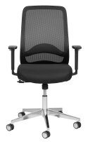Mayer Bürostuhl, 3280 Stoff schwarz, Gestell alu