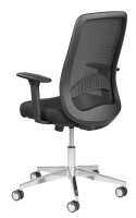 Mayer Bürostuhl, 3280 Stoff schwarz, Gestell alu