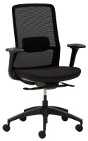 Mayer Bürostuhl, 2481 Stoff schwarz, Gestell schwarz
