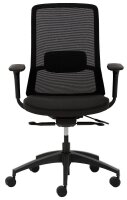 Mayer Bürostuhl, 2481 Stoff schwarz, Gestell schwarz