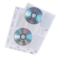 DURABLE 4er CD-/DVD-Hüllen A4 transparent, 5 St.