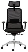 Mayer Bürostuhl, 2482_KS Stoff schwarz, Gestell alu