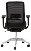 Mayer Bürostuhl, 2482 Stoff schwarz, Gestell alu