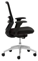 Mayer Bürostuhl, 2482 Stoff schwarz, Gestell alu