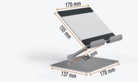 DURABLE Tablet-Ständer Rise 894023 silber für 1...