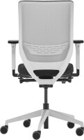 Trendoffice by Dauphin Bürostuhl to-sync work mesh, 9242SY2FVKVW Stoff weiß, Gestell weiß