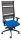 Dauphin Bürostuhl Lordo Stoff blau, Gestell schwarz