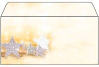 SIGEL Weihnachtsbriefumschläge Glitter Star DIN lang...