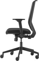 Trendoffice by Dauphin Bürostuhl to-sync work mesh, 9242SY1FVKGS Stoff schwarz, Gestell schwarz